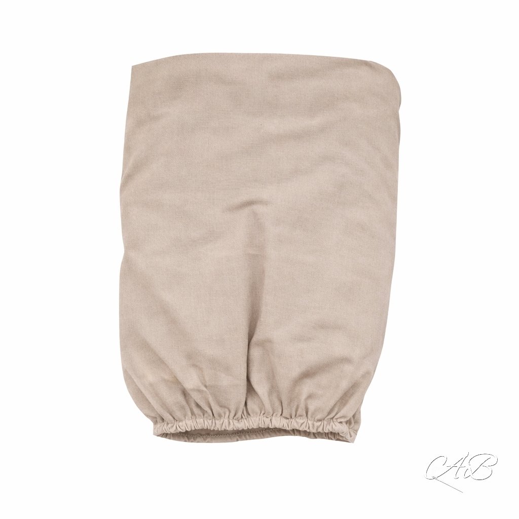 Donja plahta s gumicom jednobojna (TAMNO BEŽ)